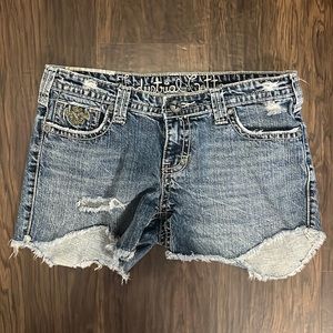 Industrial Cotten blue Jean shorts. Size 5